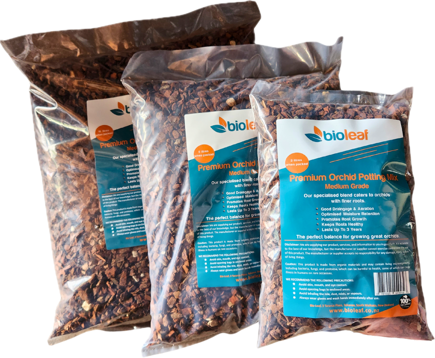 Bio Leaf Premium ORCHID Potting Mix - MEDIUM 3-8mm 5 Litre