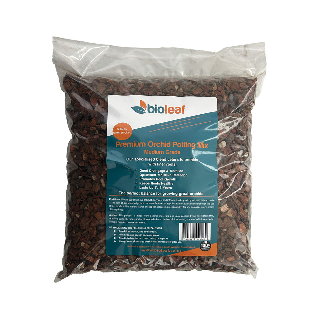 Bio Leaf Premium ORCHID Potting Mix - MEDIUM 3-8mm 5 Litre