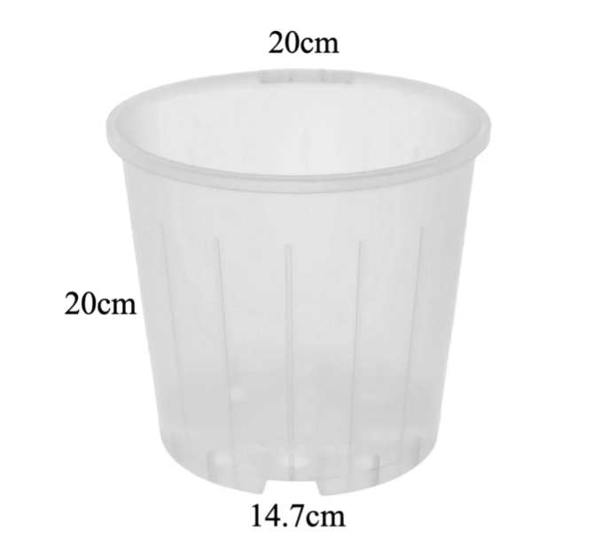 Clear Nursery Pot 20cm (4.7L)