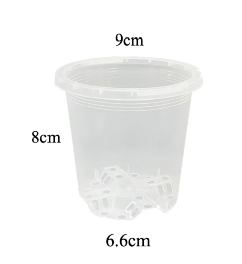 Clear Nursery Pot 9cm (330ml)